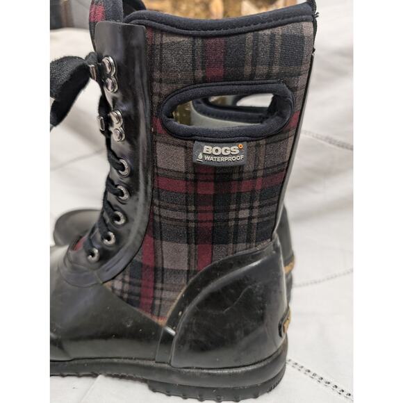 Bogs Sydney Plaid Ladies boots 11 EU 42 - Picture 4 of 7